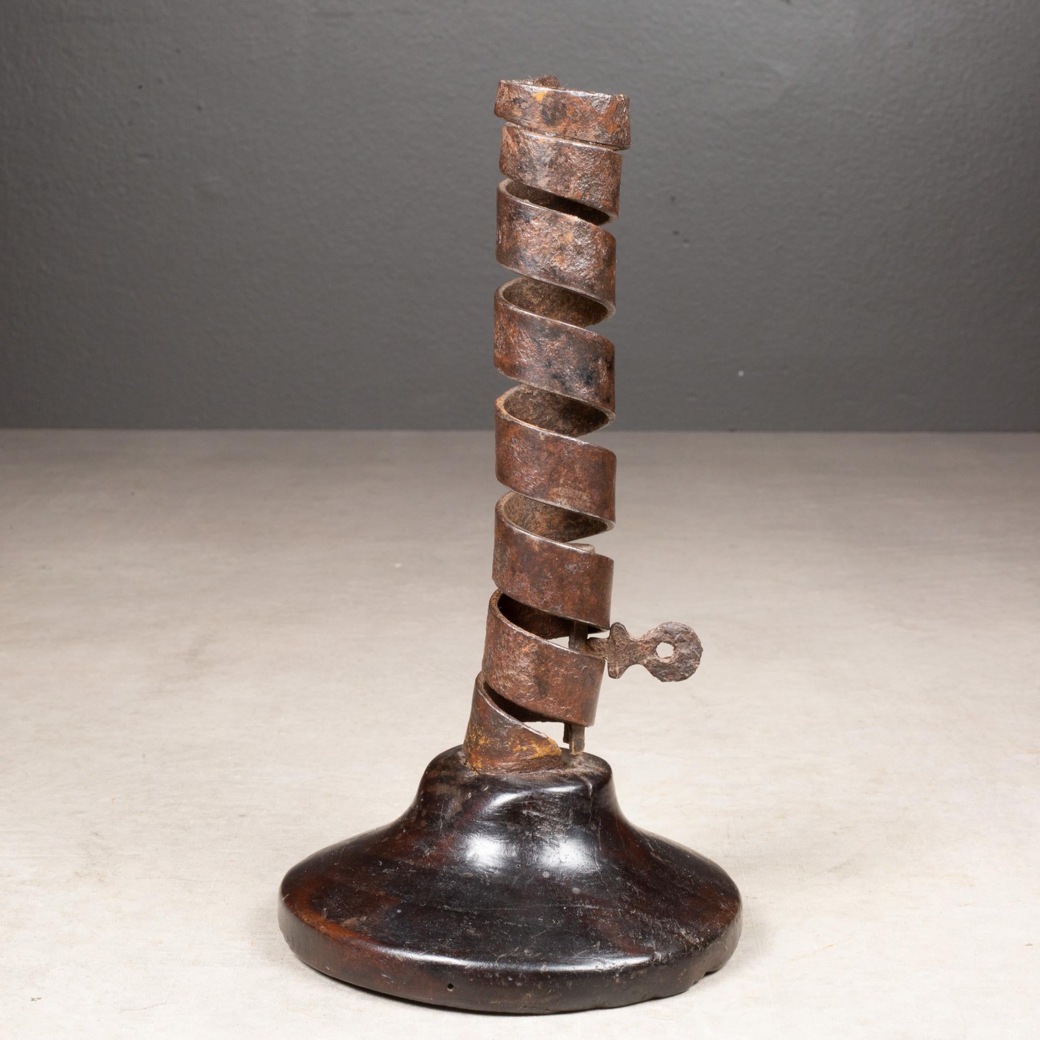 19th Century 19th c. English Spiral Candlestick c.1870