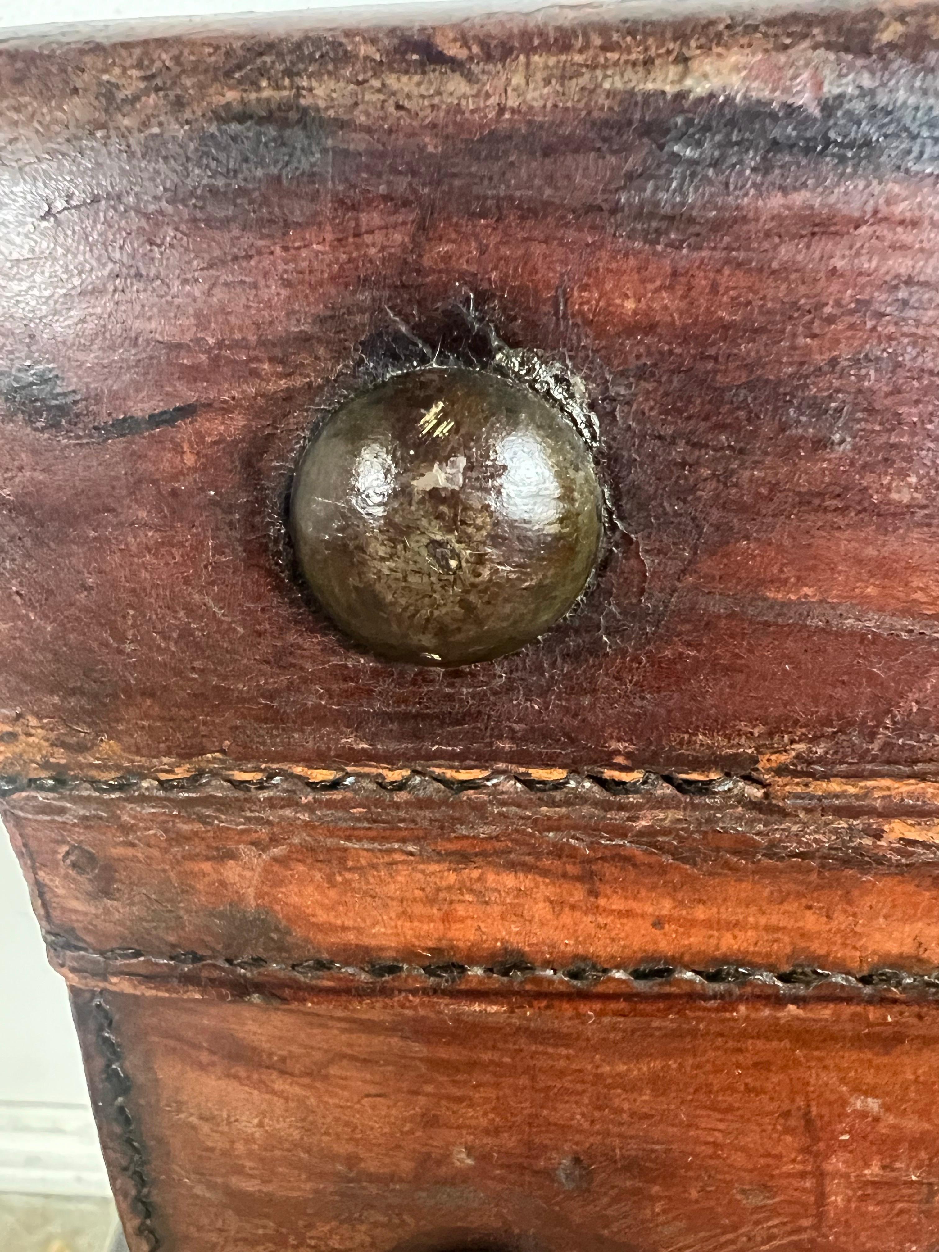 19th C. English Suitcase Side Table For Sale 7