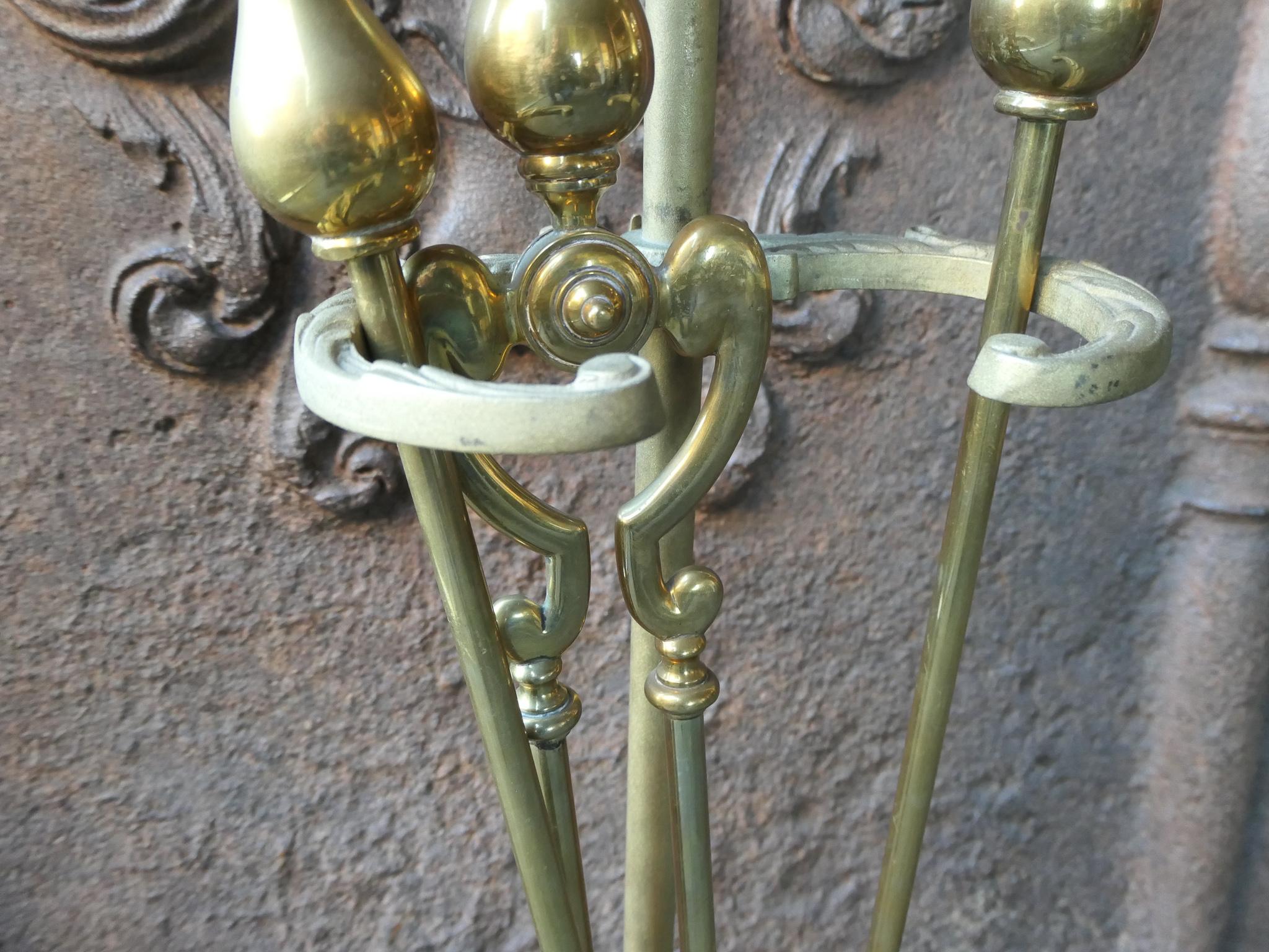 Ottone Set di accessori vittoriani inglesi del XIX secolo in vendita