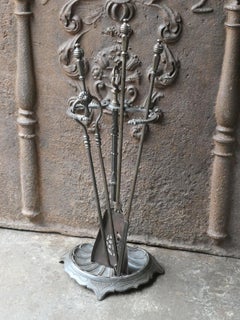 19th C. English Victorian Fire Companion Set