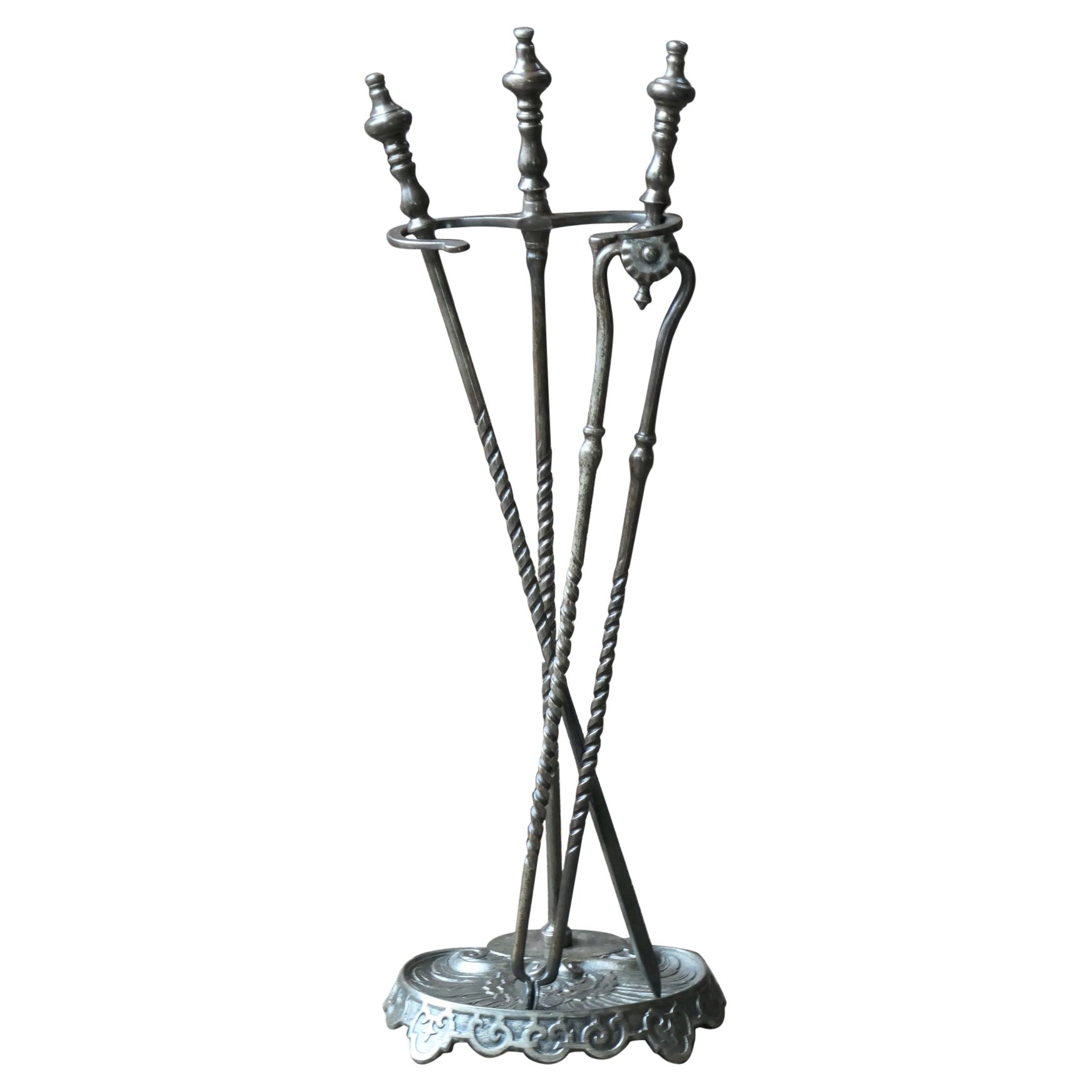 19th C. English Victorian Fireplace Companion Set