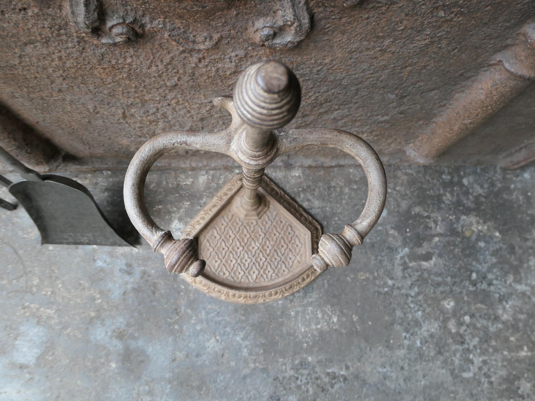 19th C. English Victorian Fireplace Tools For Sale 8