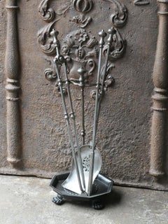 19th C. English Victorian Fireside Companion Set