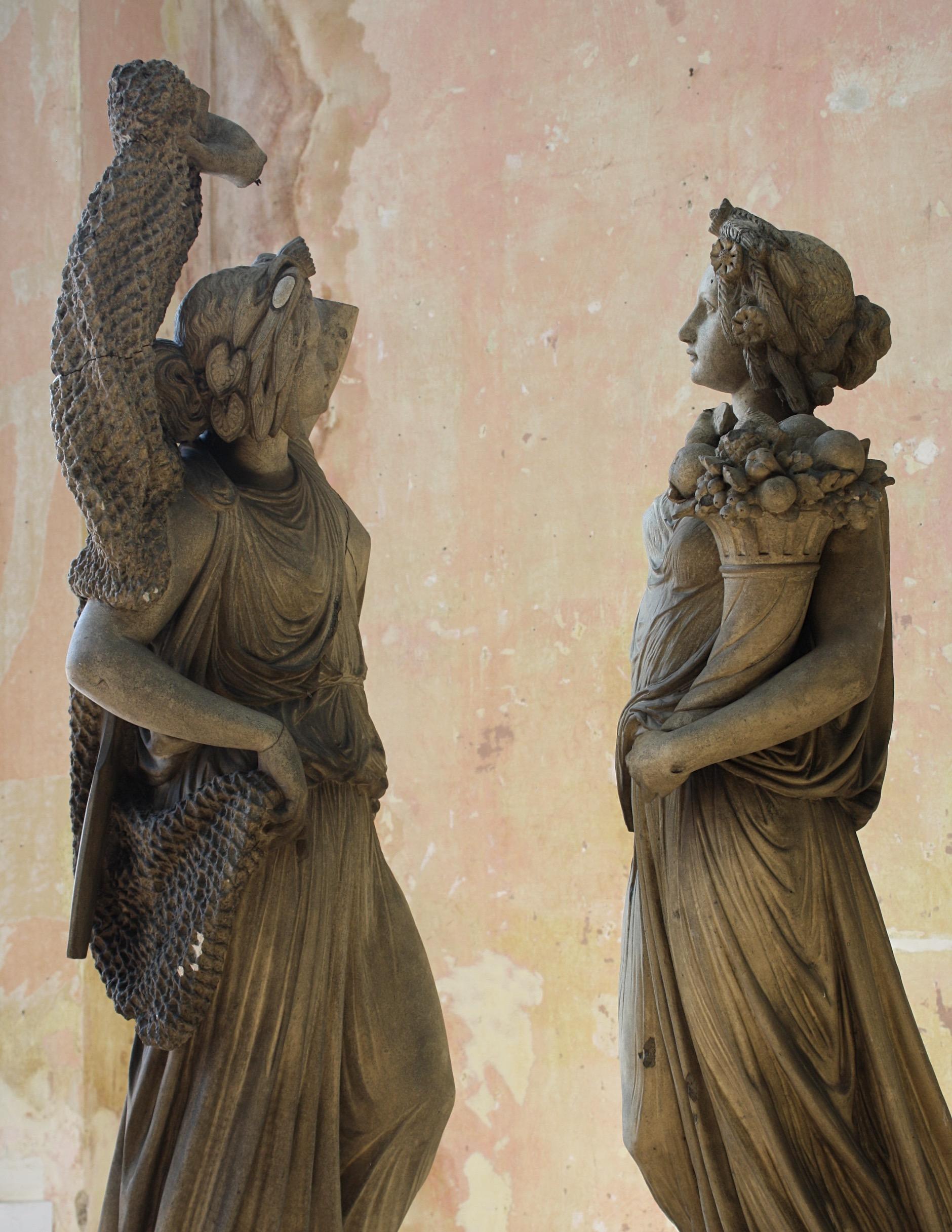 19th C Ernst March Söhne, Pair of Terracotta Classical Figures Great Exhibition 6