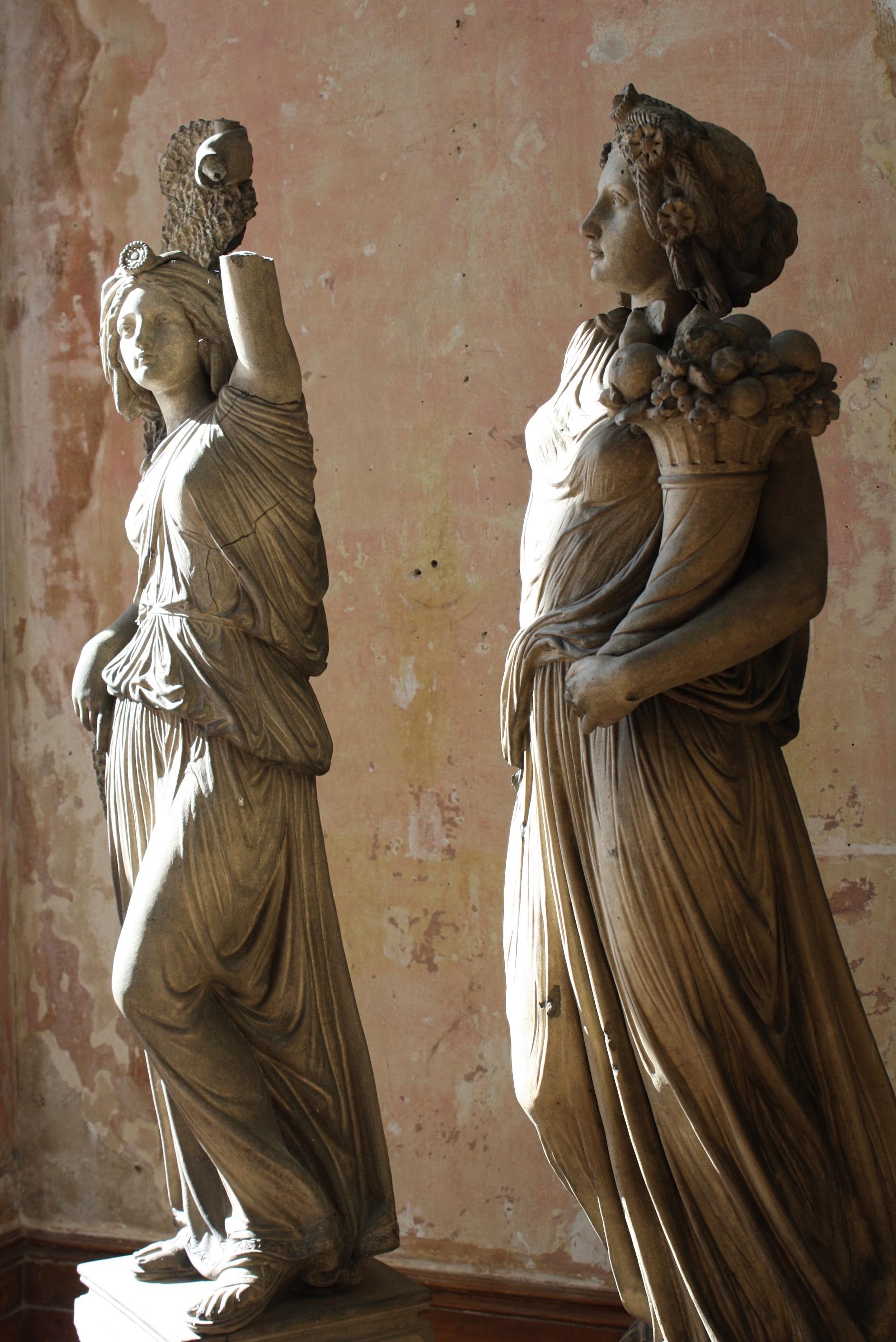 19th C Ernst March Söhne, Pair of Terracotta Classical Figures Great Exhibition 8