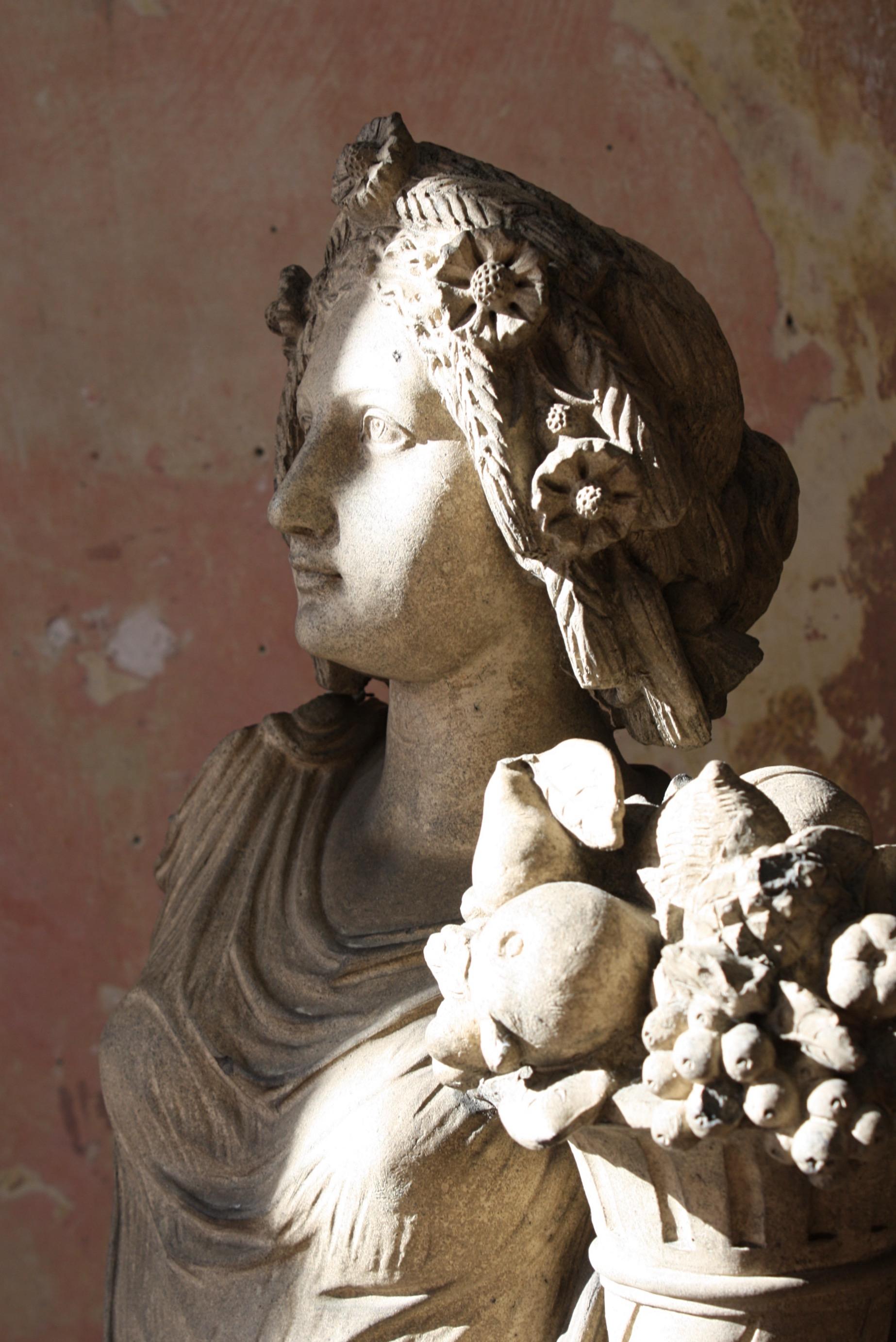 Early Victorian 19th C Ernst March Söhne, Pair of Terracotta Classical Figures Great Exhibition