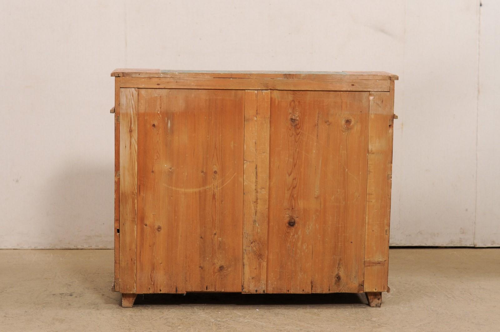 19th C. European Butler's Chest w/its Original Fabulously Hand-Painted Finish For Sale 6
