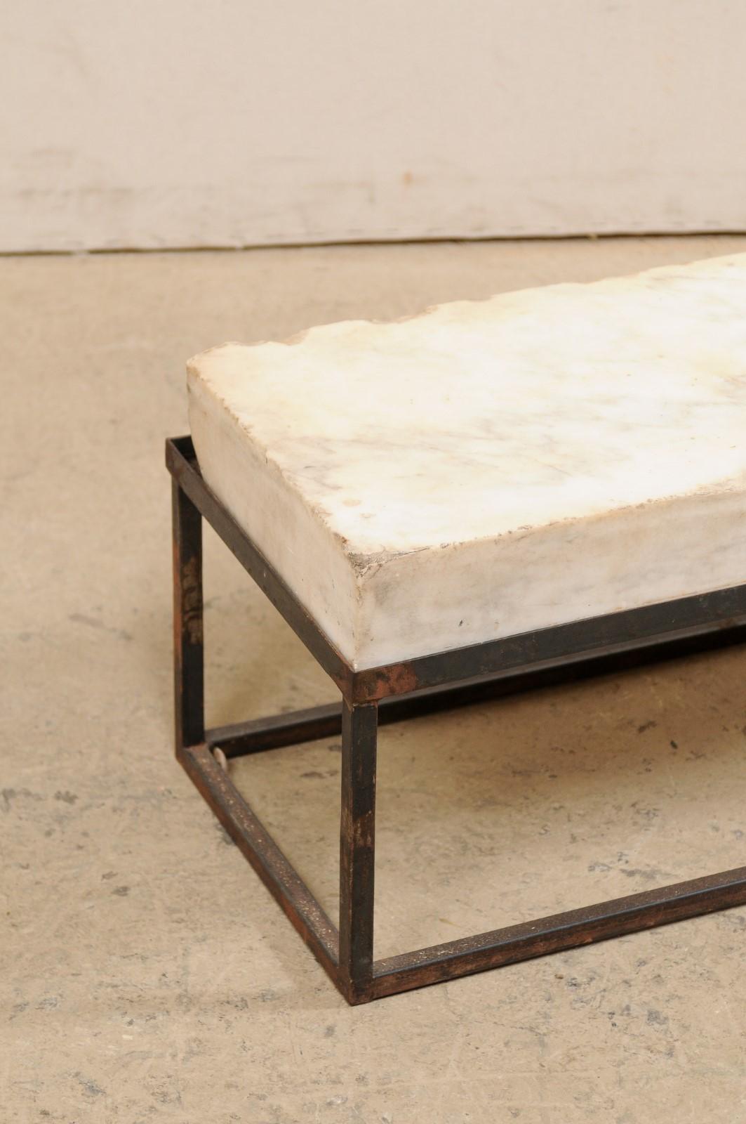 marble slab coffee table