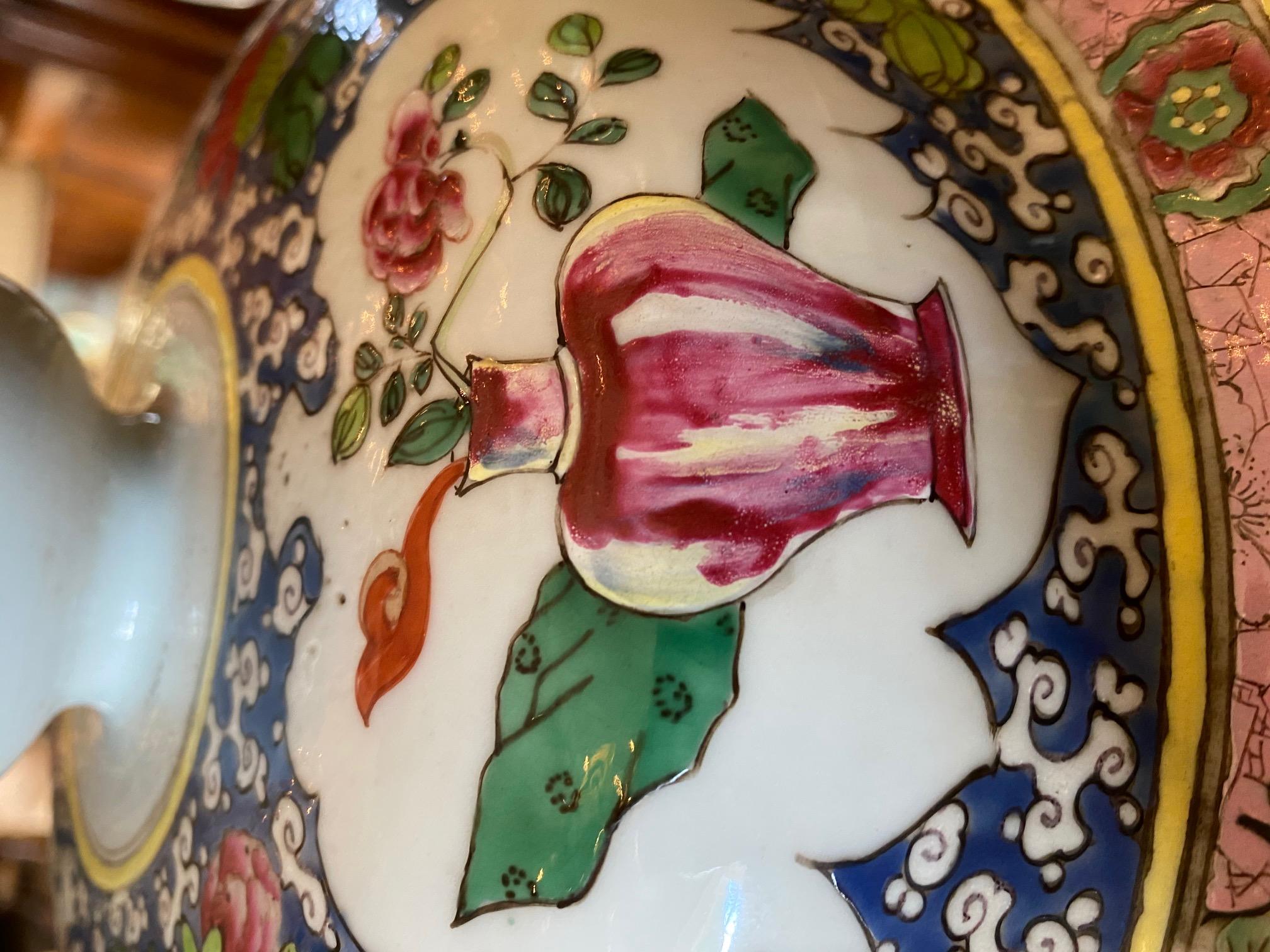 Famille Rose Chinoiserie Lidded Jar vase Antique dealer Los Angeles CA 9