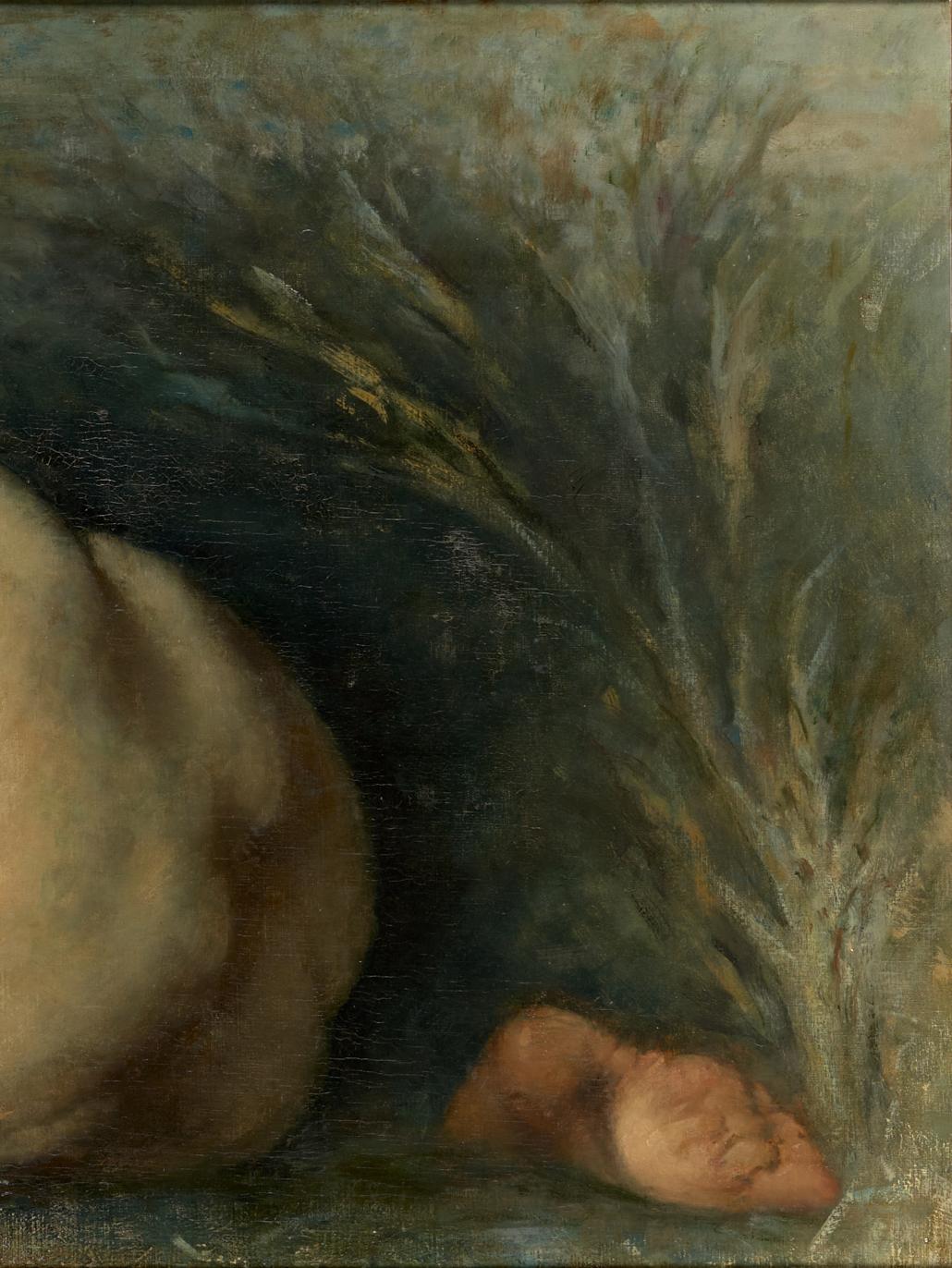 Belgian Female Nude Copied from J.Jordaens' Allegory of Abundance, Oil on Canvas For Sale
