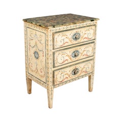 19th Century Florentine Style Cream Painted Chest of Drawers