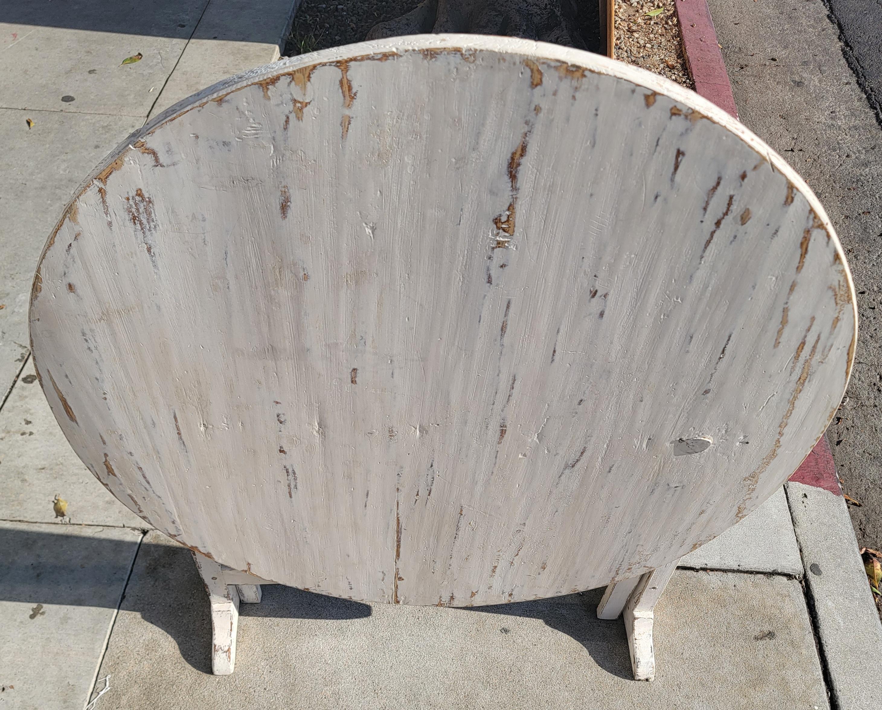 19th C Folding Wine Tasting Table In Good Condition For Sale In Los Angeles, CA