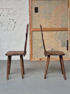 19th c folk art chairs
