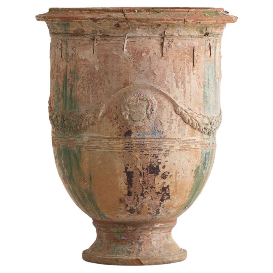 19th c. French Anduze Jardiniere signed André Caulet 1860, Montpellier For Sale