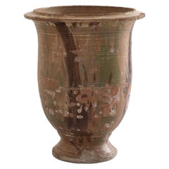 19. Jahrhundert. Französische Anduze-Jardinière-Vase, signiert Boisset Rodier, signiert