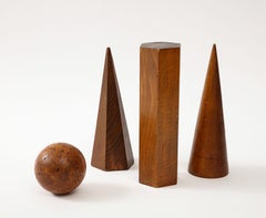 Französische Künstlerformen des 19. Jahrhunderts aus Wurzelahorn und Eiche