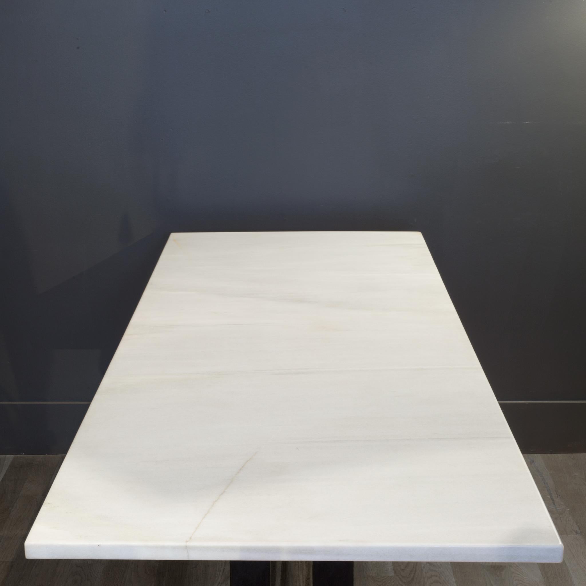 19th Century French Baker's Marble Work Table, circa 1800s 2