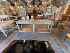 19th c. French Bleached Drapers Table