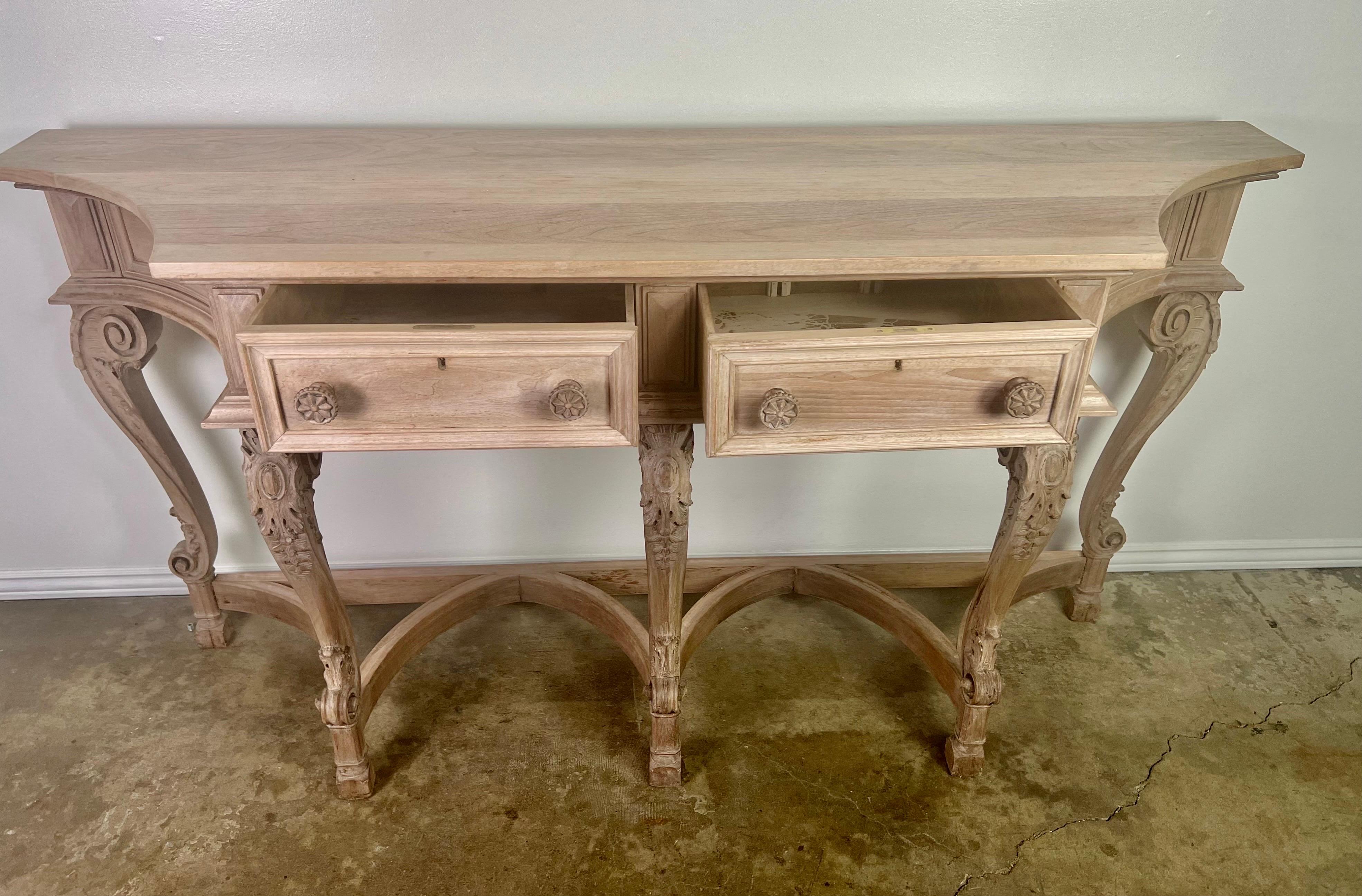 19th Century French Bleached Walnut Buffet 5