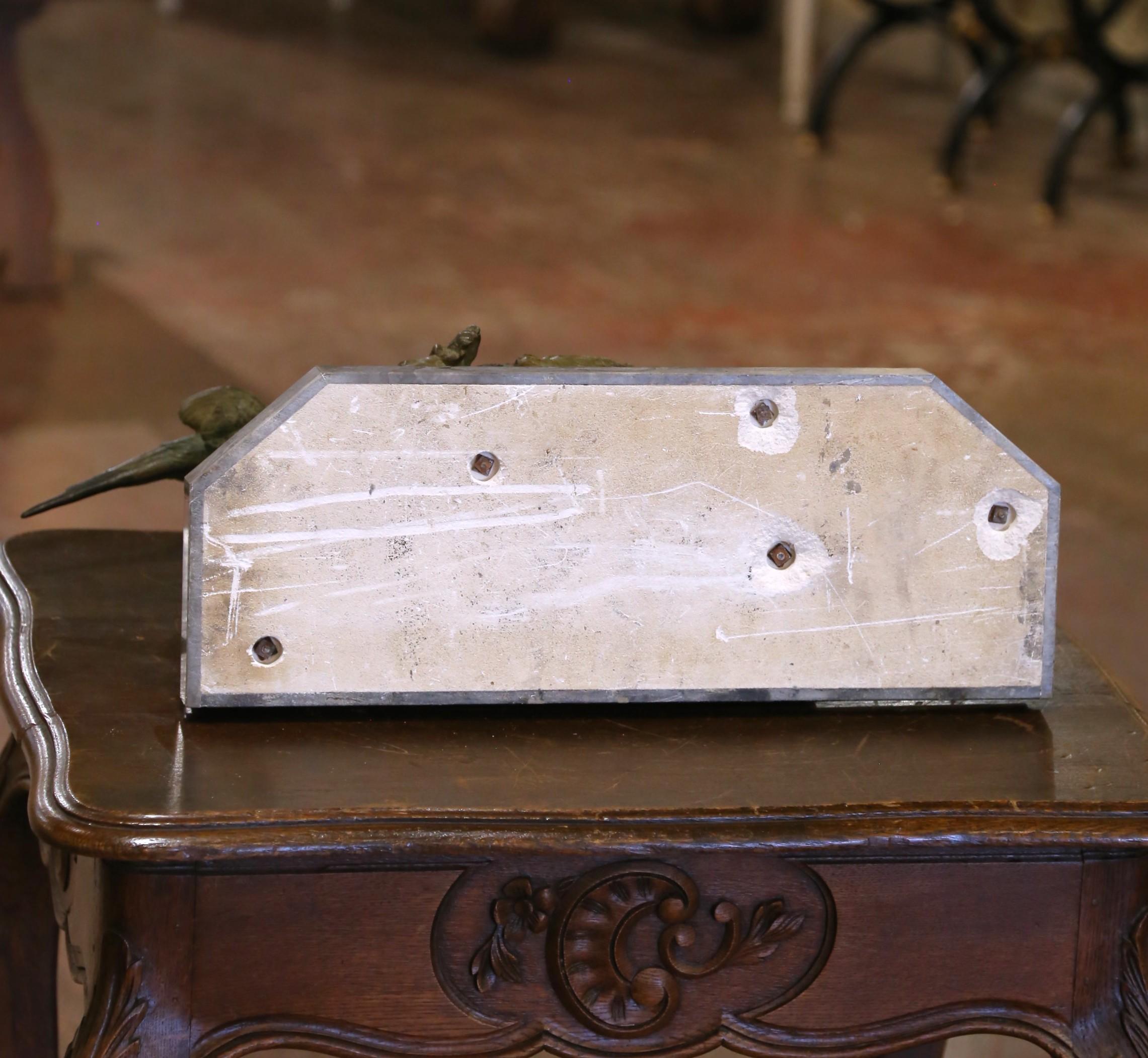 19. Jh. Französische Bronzeskulptur für Jagdhunde auf Marmorsockel, signiert C. Masson im Angebot 5
