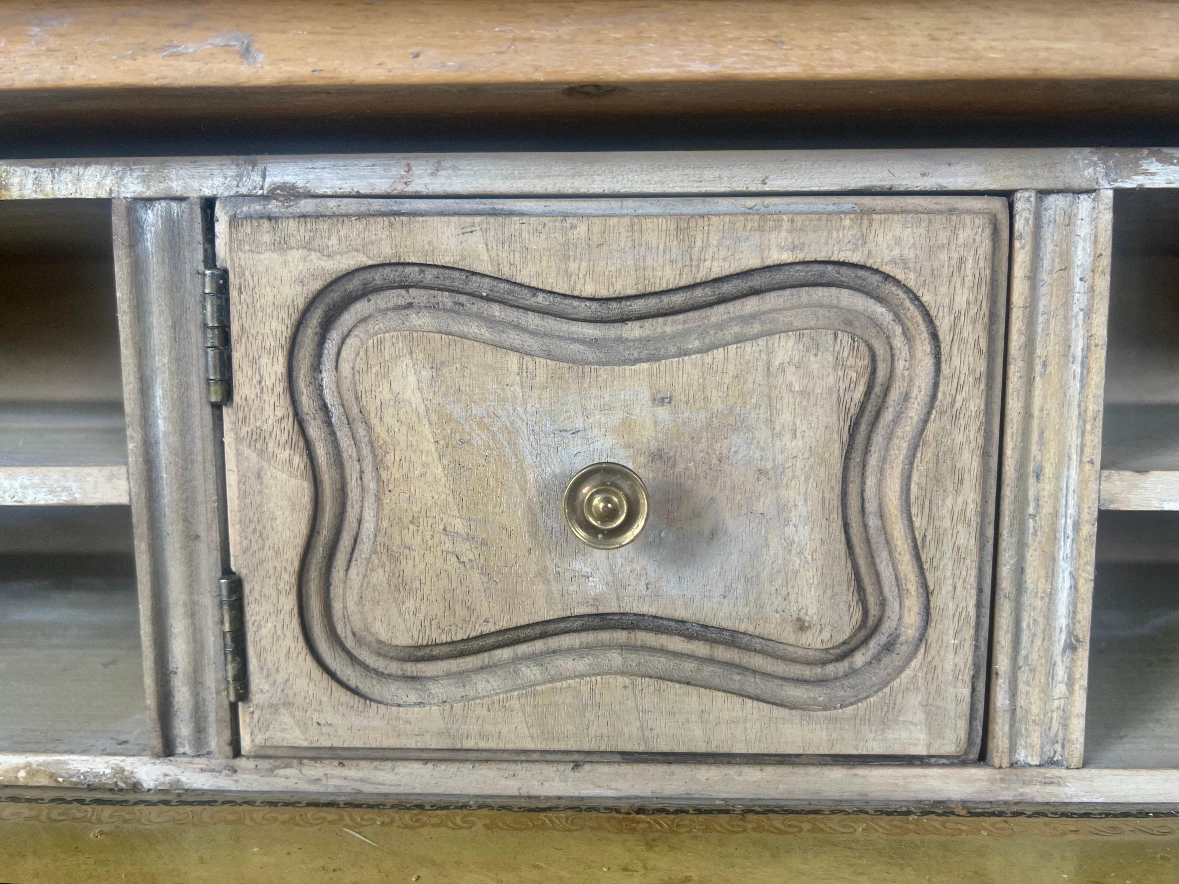 19th C. French Cabinet with Metal Detail on Doors For Sale 6