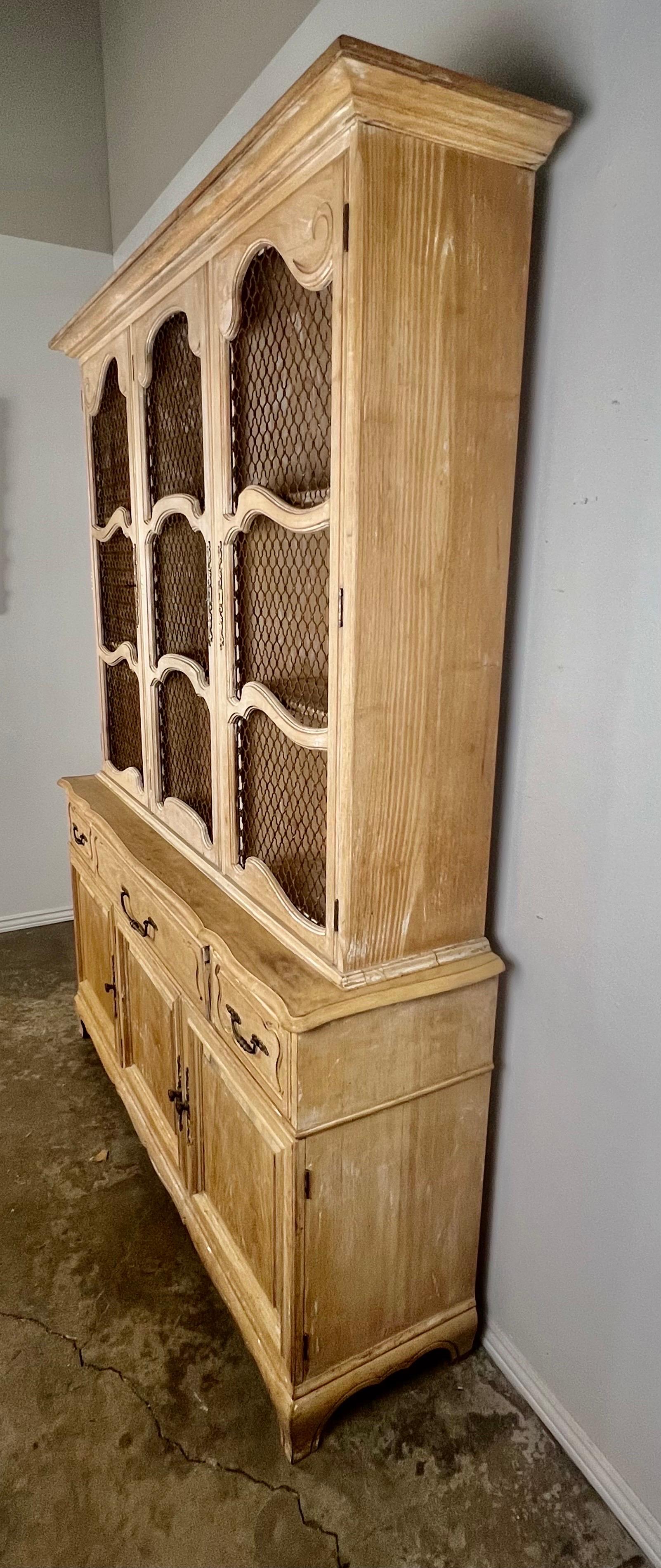 19th C. French Cabinet with Metal Detail on Doors For Sale 10