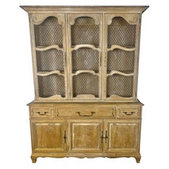 19th C. French Cabinet with Metal Detail on Doors