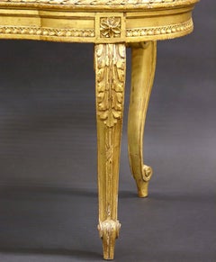 19th Century French Carved Giltwood Window Seat