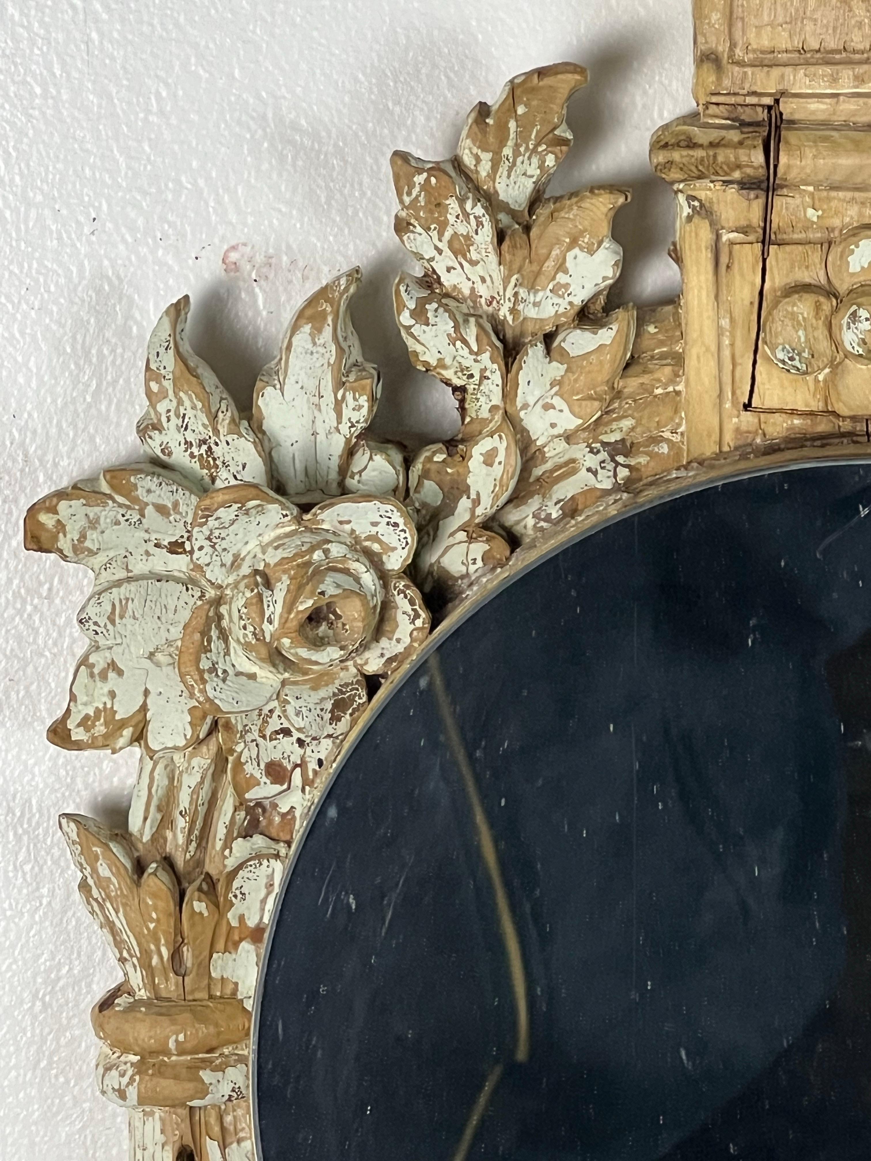 Specchio intagliato francese del XIX secolo in vendita 5