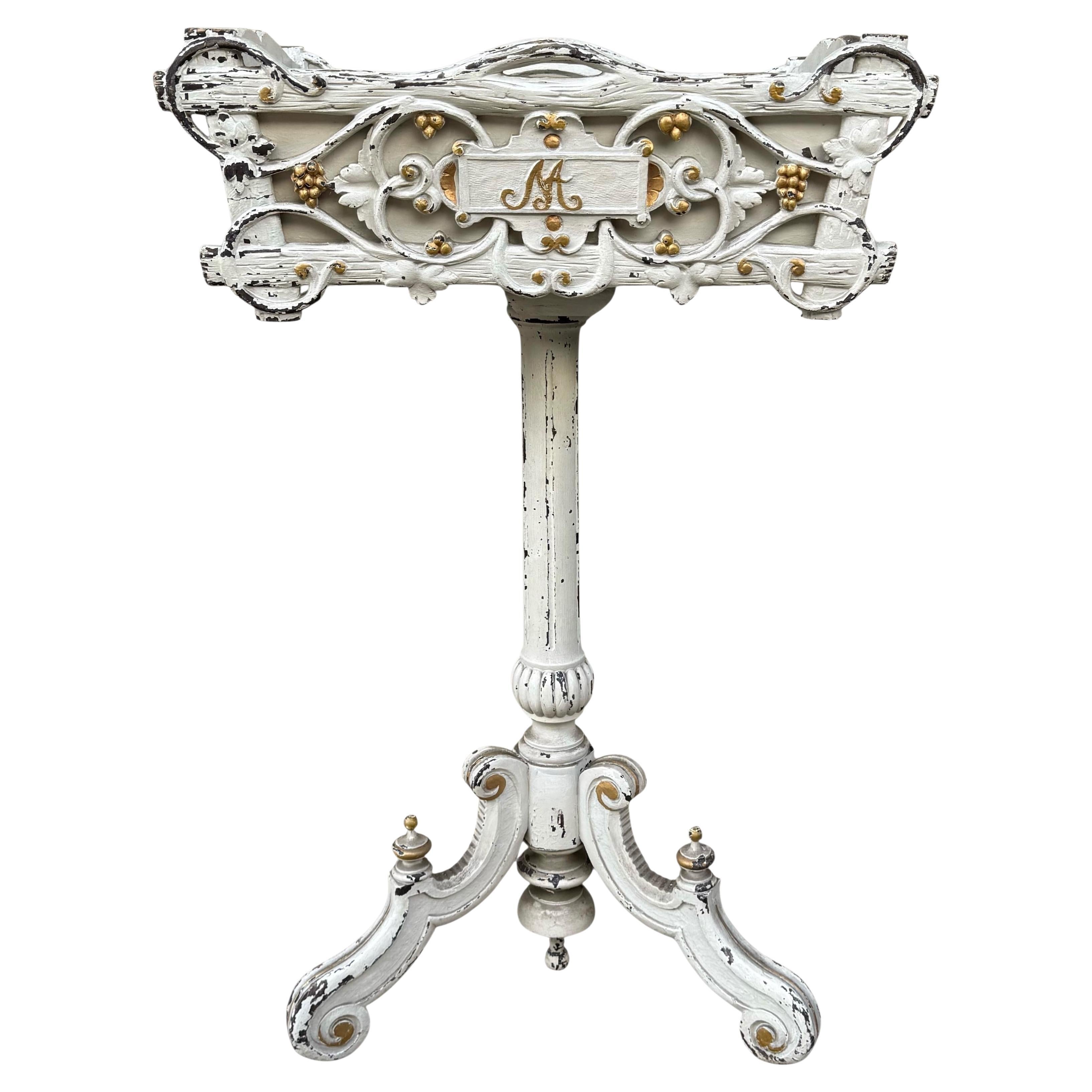 19th-C. French Carved Oak Black Forest Faux Bois Garden Planter Jardiniere For Sale