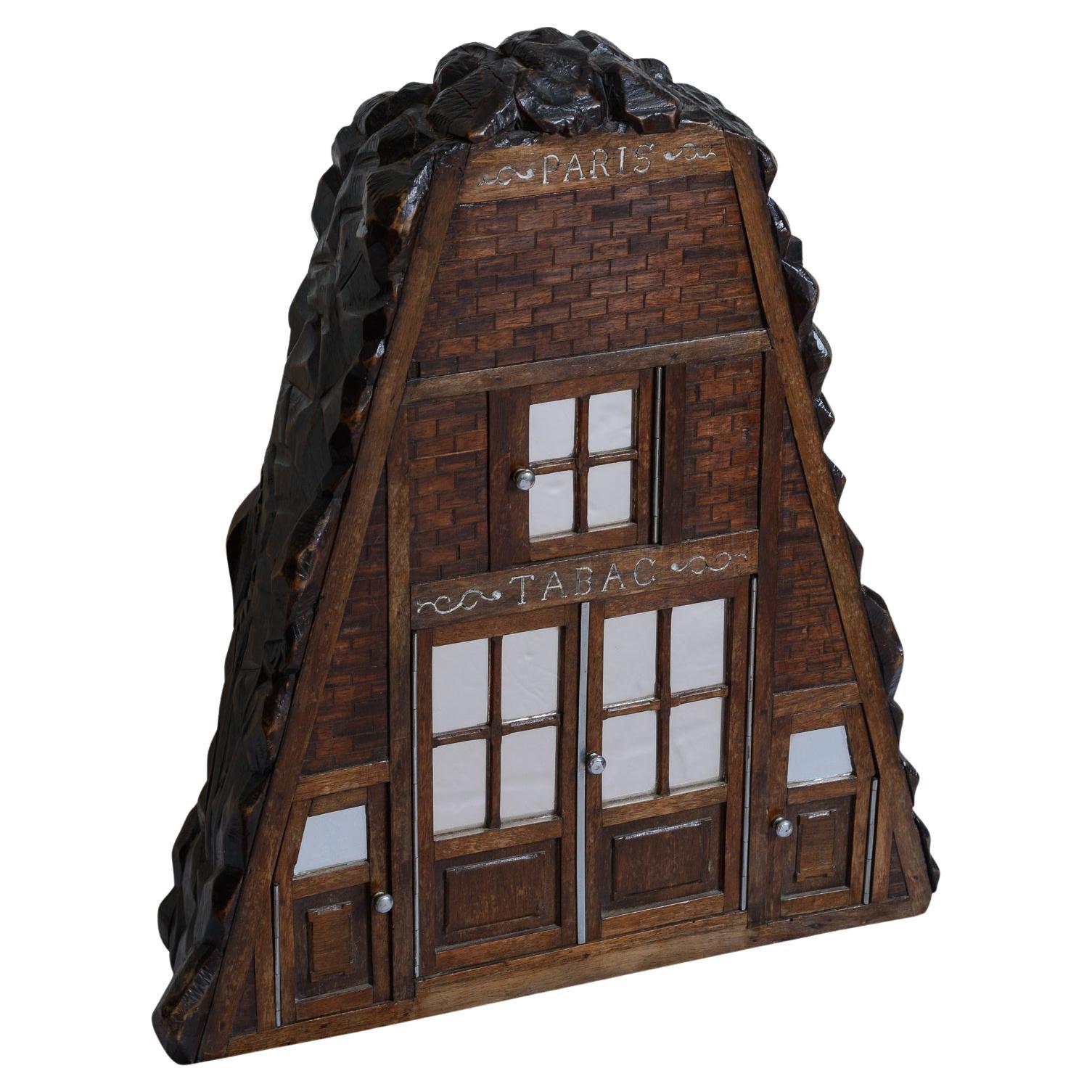 A.I.C. French Wood Black Forest Pipes  Support en vente