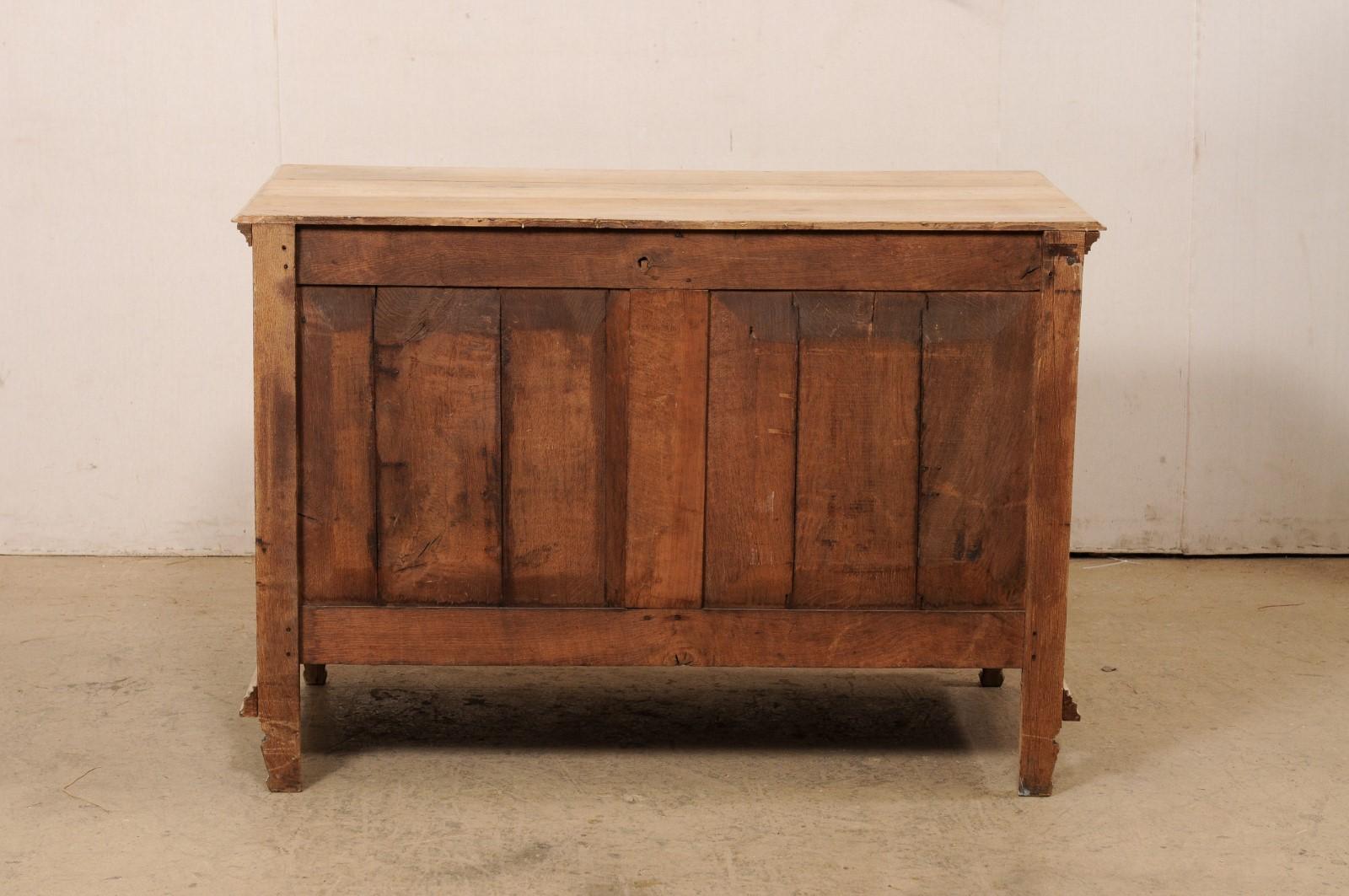 19th C. French Commode w/ Beautifully Detailed Drawer Fronts For Sale 4