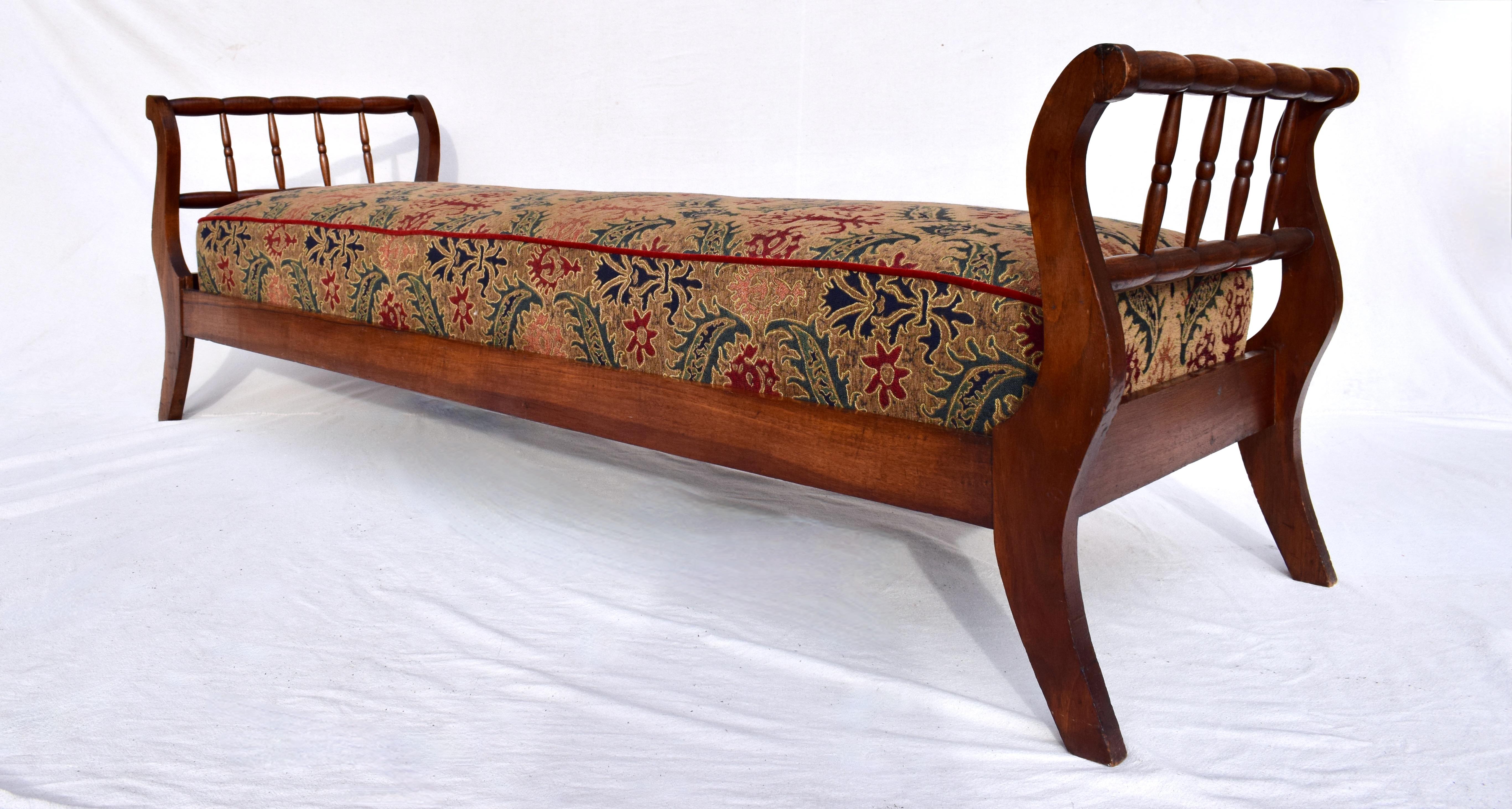 Turned 19th C. French Country Regency Daybed