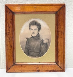 19th C French Drawing of a Handsome Monarchie de Juillet Cadet, Paris, 1833