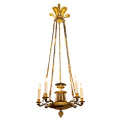 19th c. French Empire Bronze Chandelier