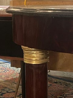 19th c. French Empire Mahogany Center Table