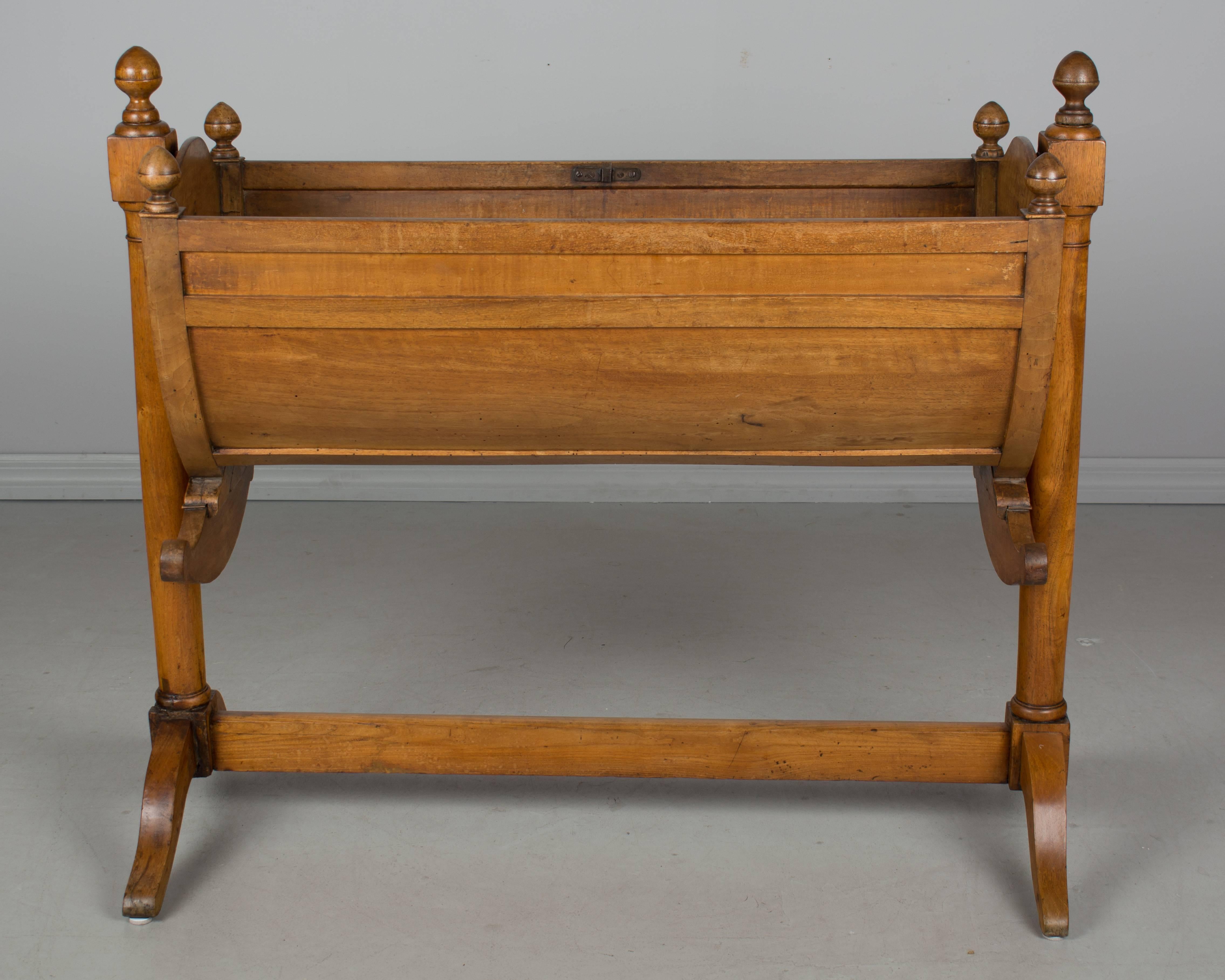 19th Century French Empire Style Baby Cradle / Planter Box 1