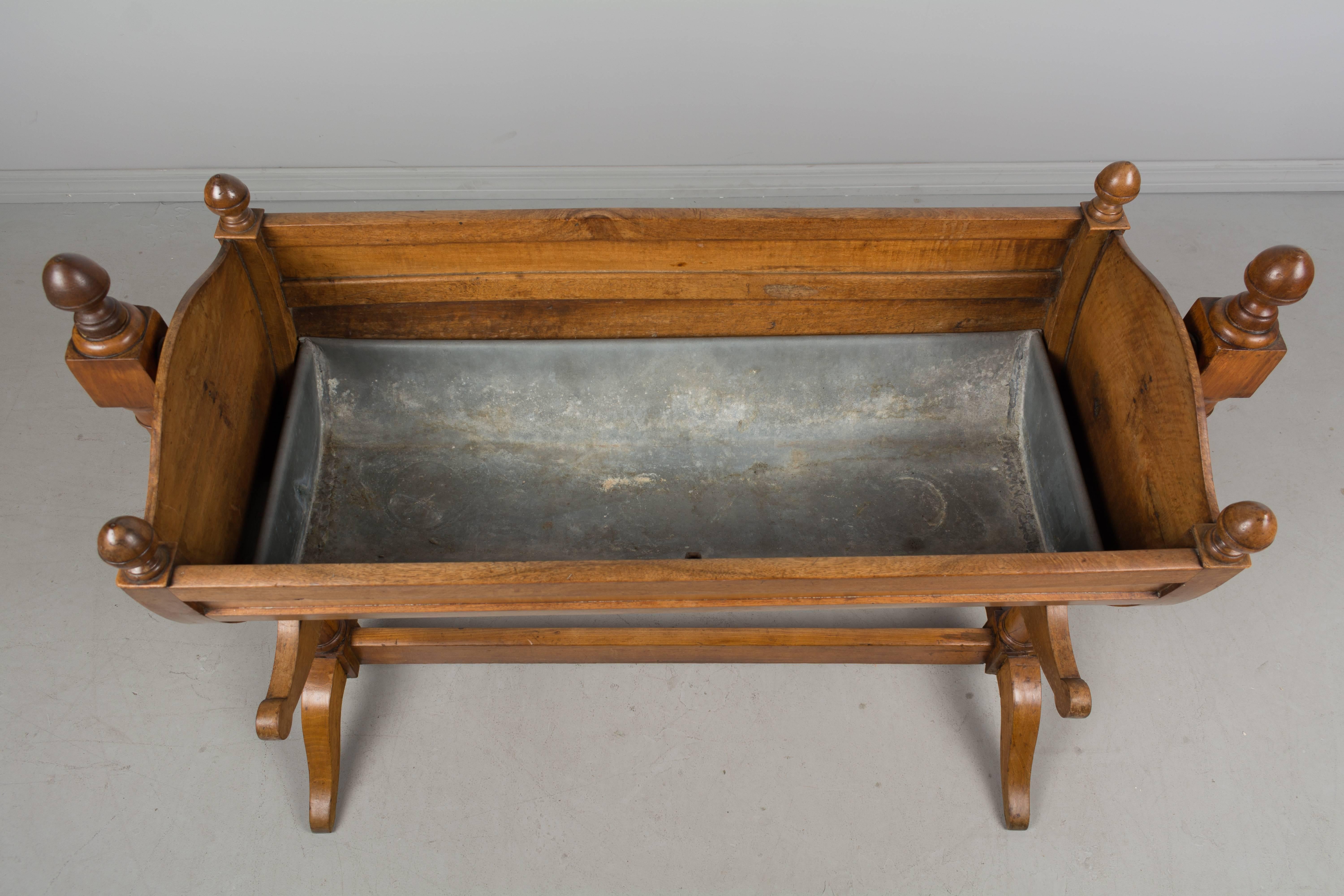 19th Century French Empire Style Baby Cradle / Planter Box 4