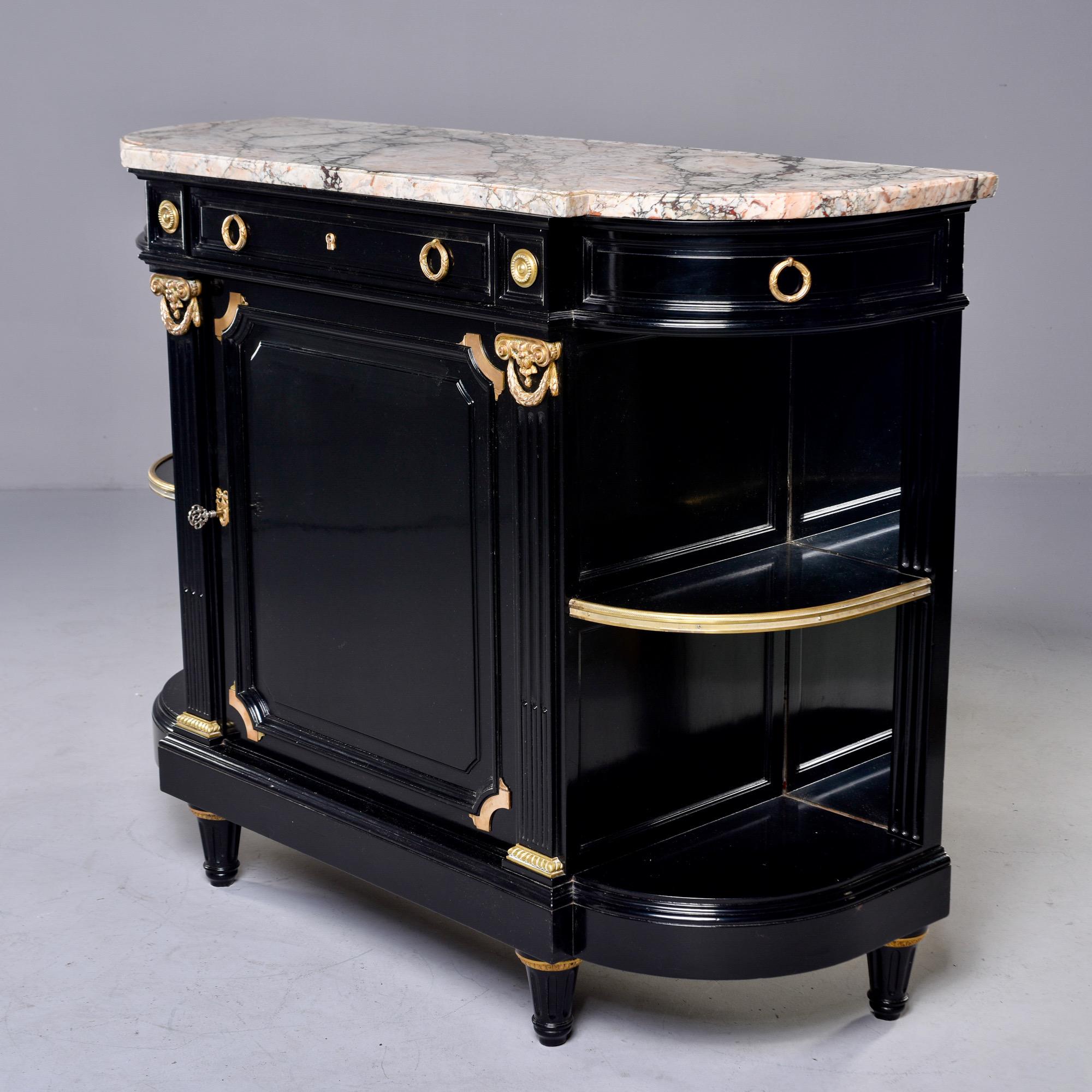 19th C French Empire Style Commode with Marble Top and Brass Fittings 8