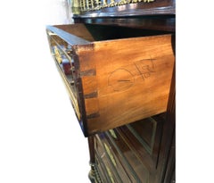 19th C. French Empire Style Ormolu Mounted Semainier Tall Chest