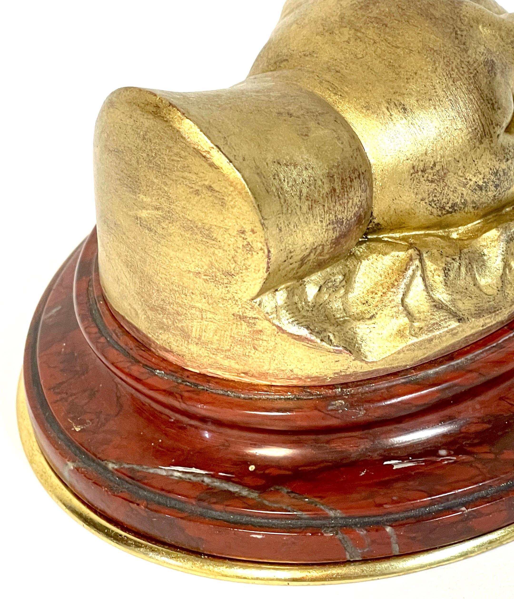 19th C French Gilt Bronze Model of a Resting Hand, Attributed to Barbedienne For Sale 4
