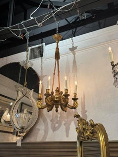 19th c. French Giltwood Chandelier