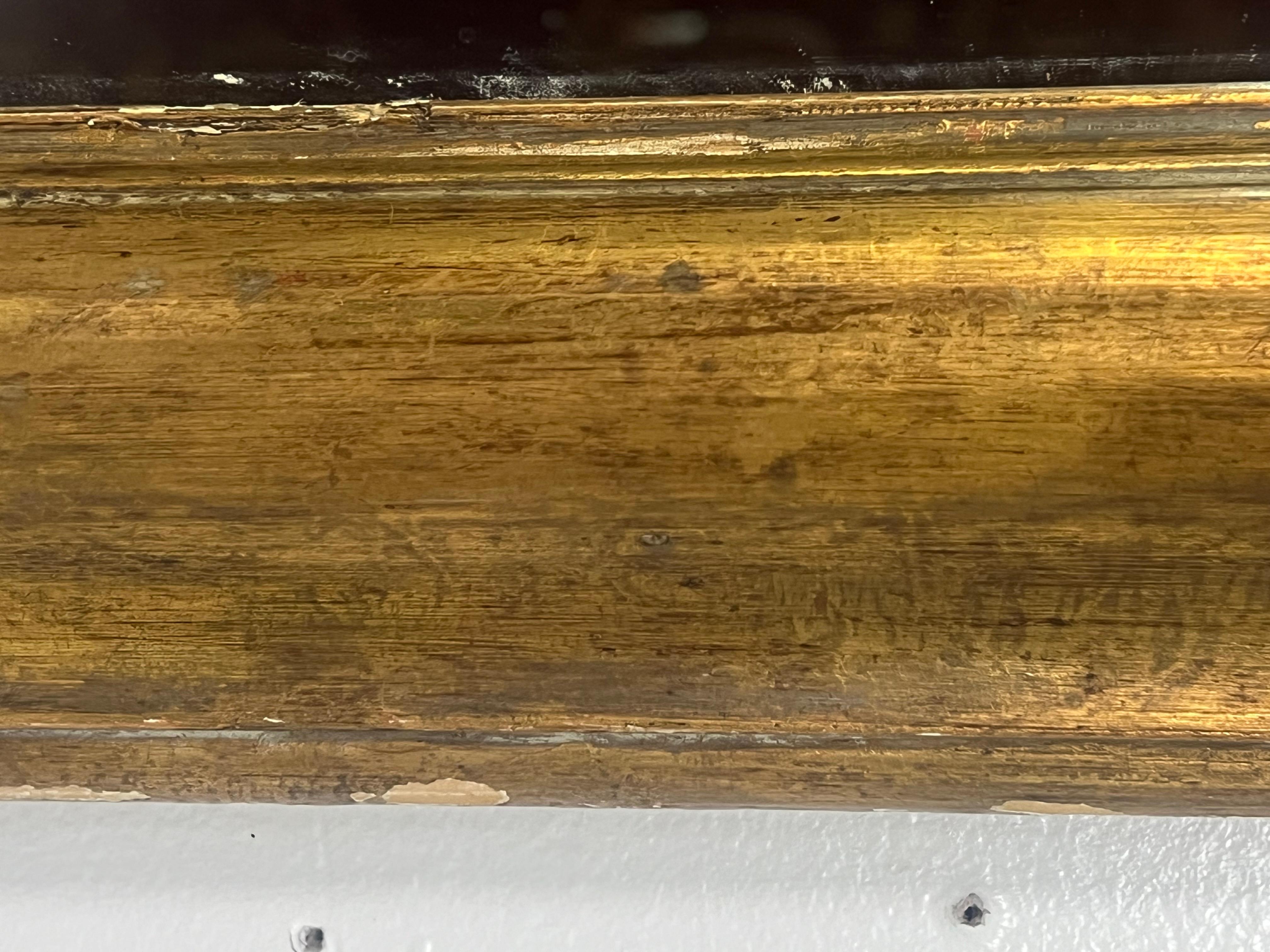19th Century 19th C. French Gold Leaf Mirror