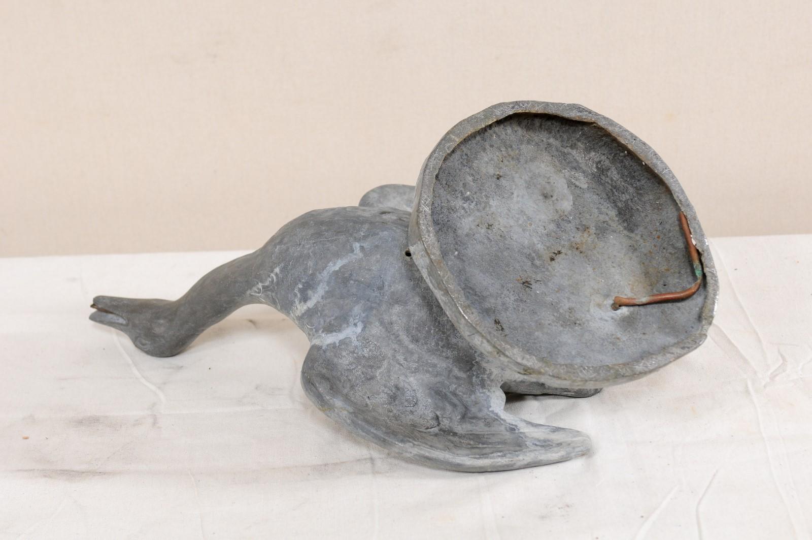 19th Century French Goose Garden Statue or Water Spout for Fountain 4