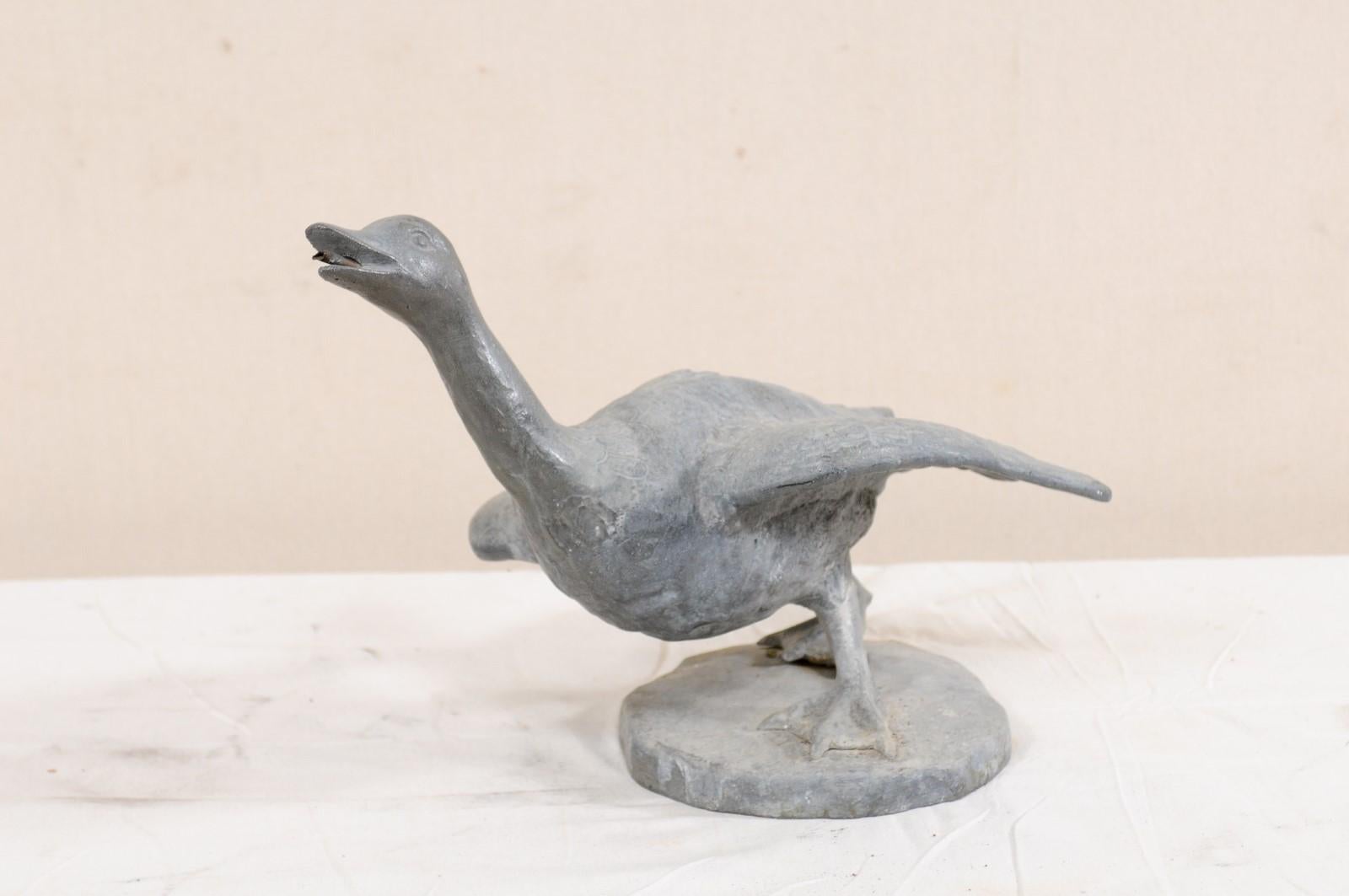 stone goose statue