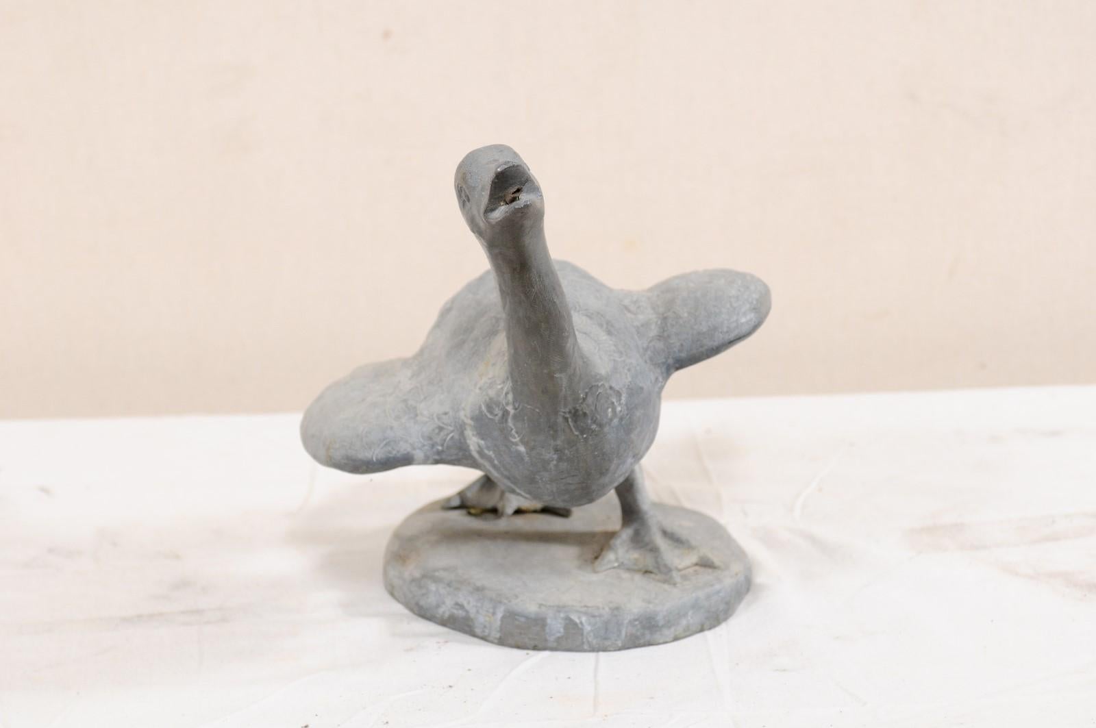 19th Century French Goose Garden Statue or Water Spout for Fountain 2