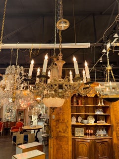 19th c. French Gothic Bronze Chandelier