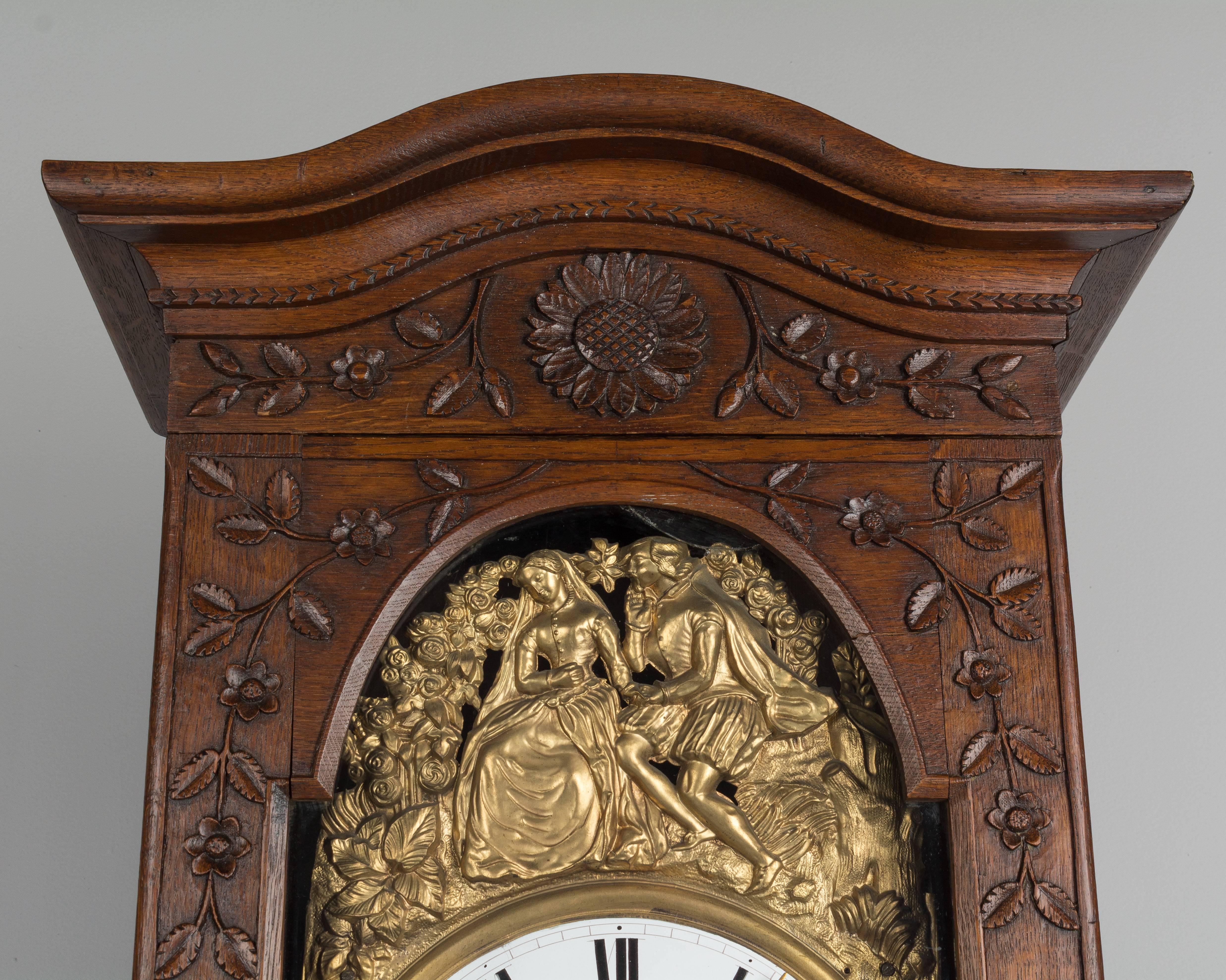 19th Century French Horloge de Parquet or Tall Case Clock In Good Condition In Winter Park, FL