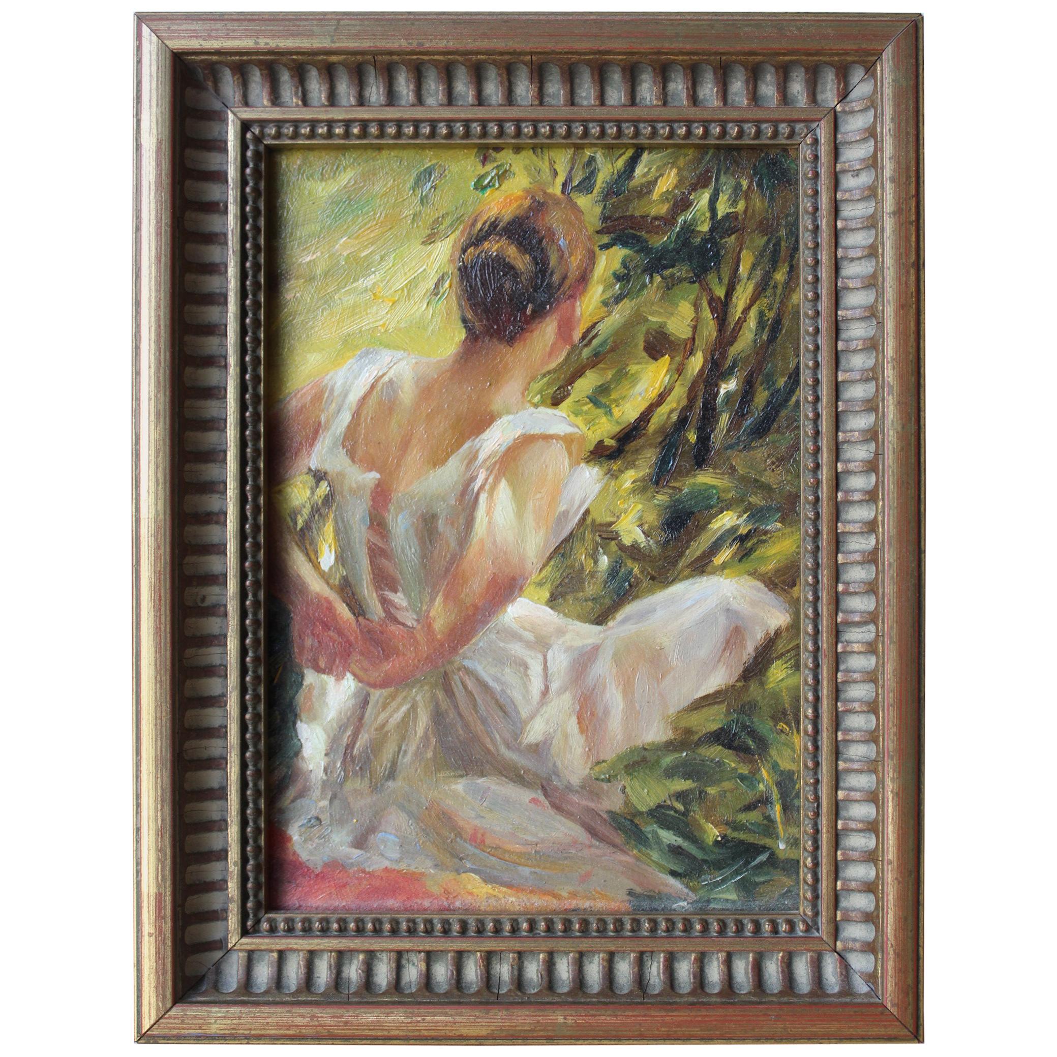Early 20th Century French Impressionist Painting For Sale