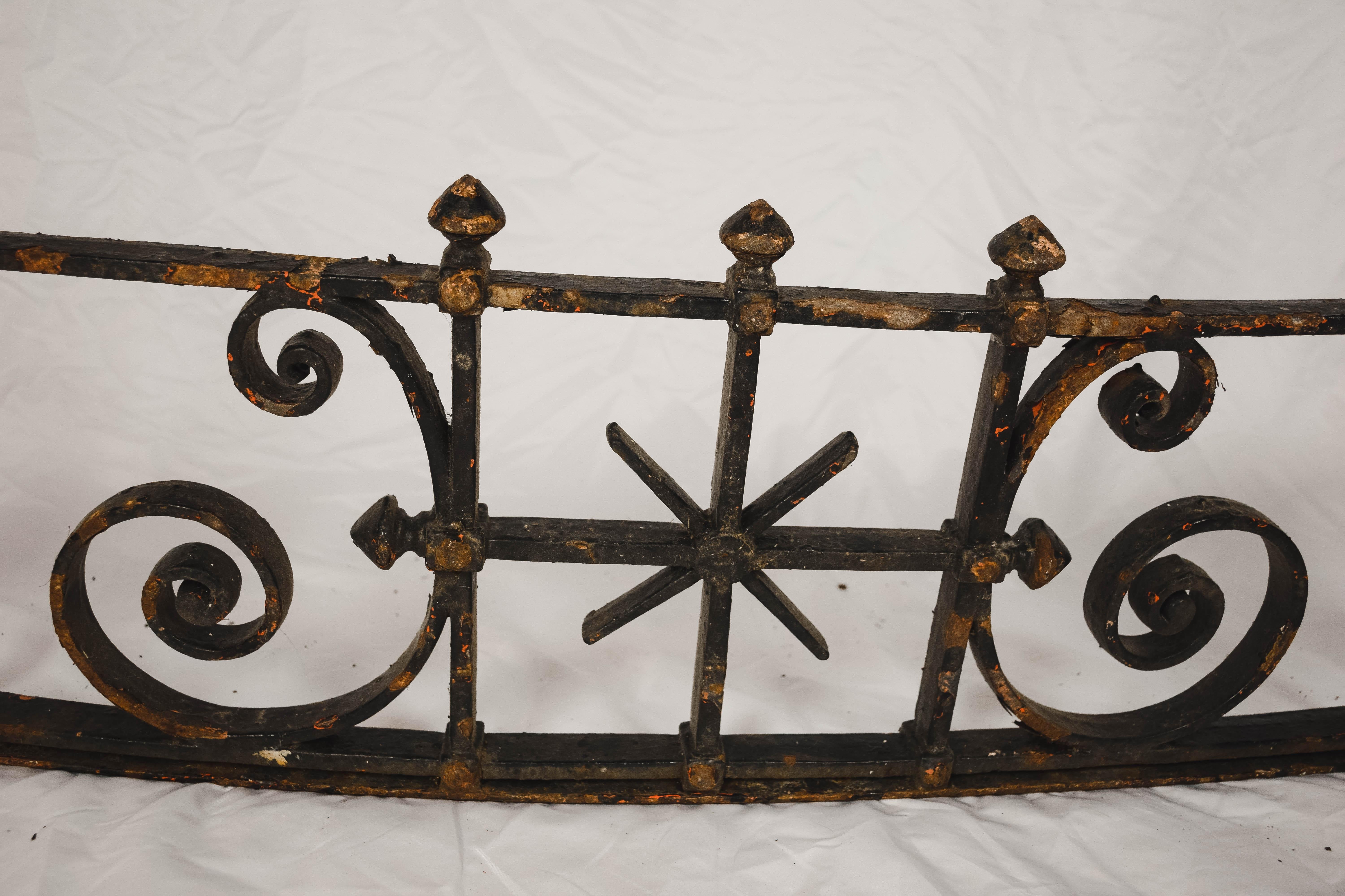 English 19th Century French Iron Architectural Fragment